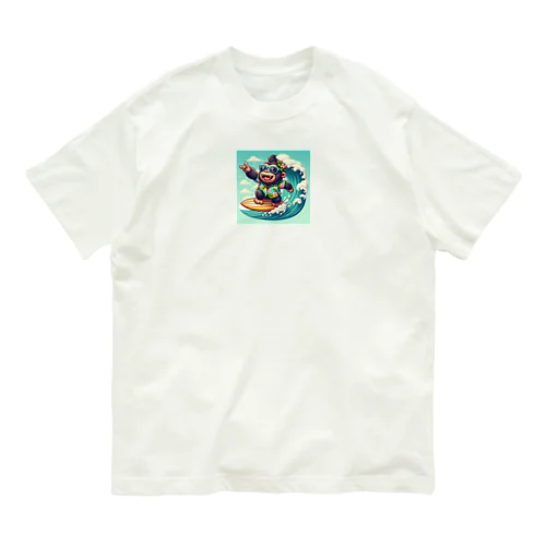 波乗りゴリラ🦍 オーガニックコットンTシャツ