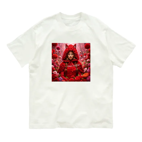 Flower R R H（フラワー・レッド ライディング フード） Organic Cotton T-Shirt