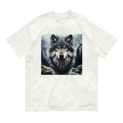 オオカミ　森の番人 Organic Cotton T-Shirt