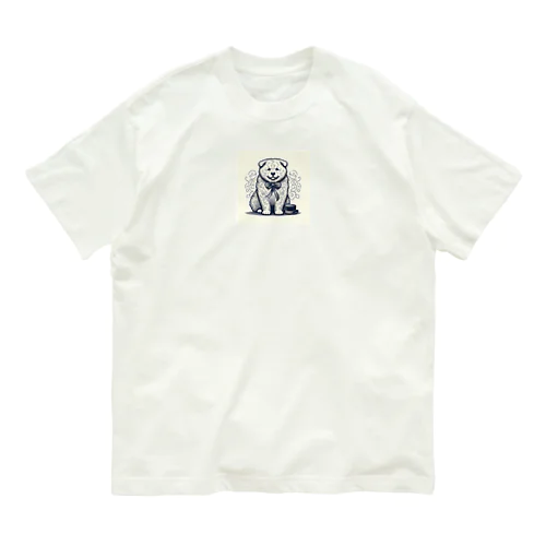 穏やかな犬 オーガニックコットンTシャツ