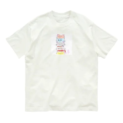 ネコ姉妹・兄弟のかわいいグッツ Organic Cotton T-Shirt