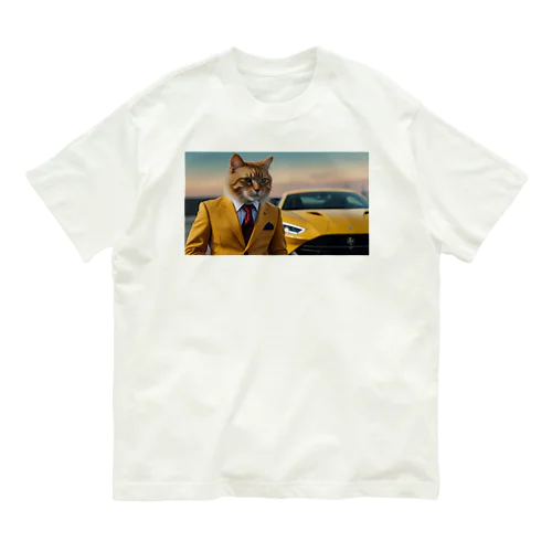 大富豪の猫 Organic Cotton T-Shirt