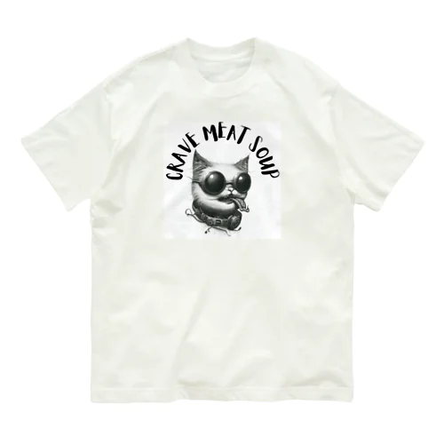 #drunk cat オーガニックコットンTシャツ