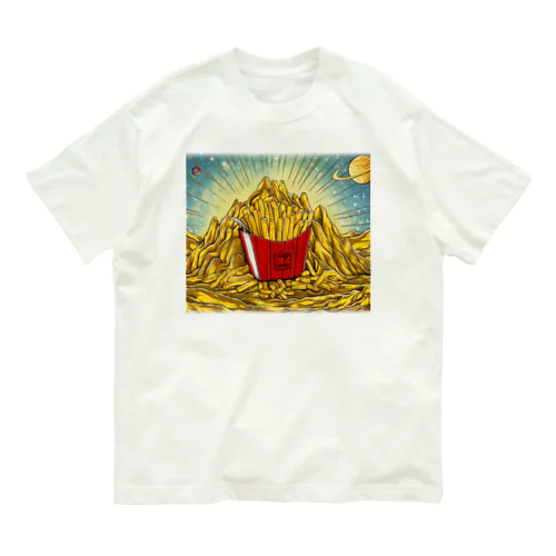 黄金とポテトのサイズ違いver Organic Cotton T-Shirt