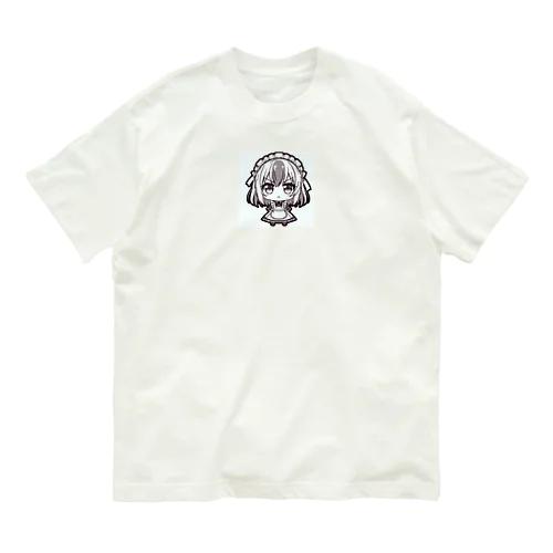 かわいいメイドさん オーガニックコットンTシャツ