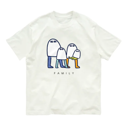 謎のメジェド様ファミリー Organic Cotton T-Shirt