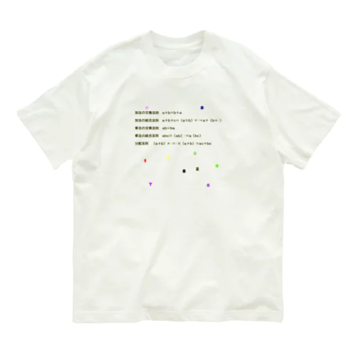 交換法則、結合法則、そして分配法則 Organic Cotton T-Shirt