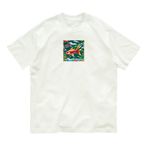 ピクセルアートの5月 オーガニックコットンTシャツ