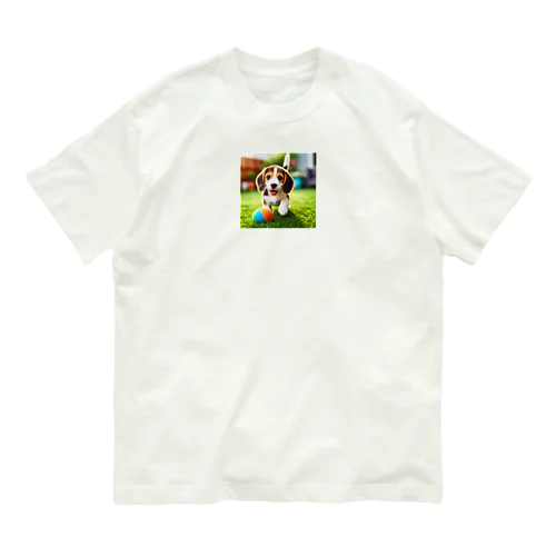 ビーグル犬キキちゃん Organic Cotton T-Shirt