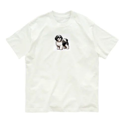 シーズーわんこ オーガニックコットンTシャツ