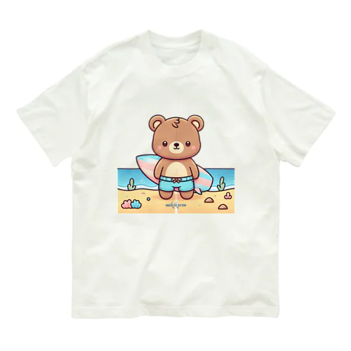 サーフィンクマ🏄‍♂️ オーガニックコットンTシャツ