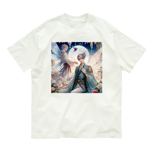 月と妖精王子と オーガニックコットンTシャツ