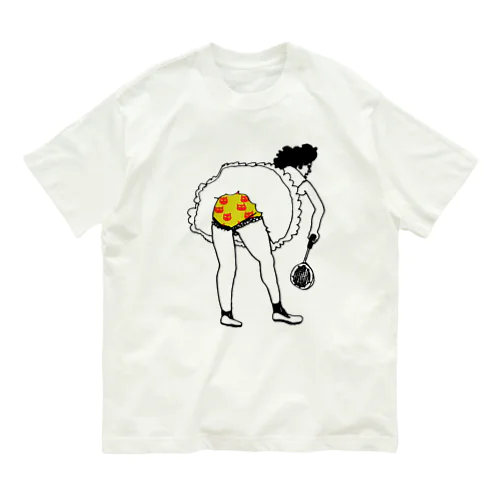 猫柄パンツ　テニス オーガニックコットンTシャツ