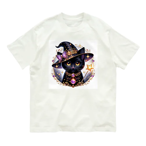 黒猫の魔法使い Organic Cotton T-Shirt