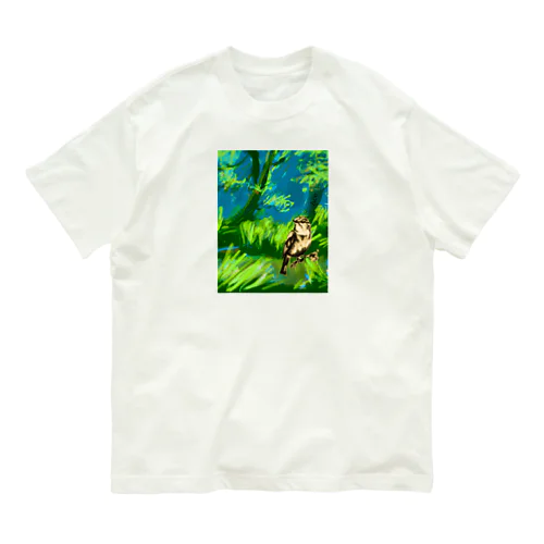 森の中 オーガニックコットンTシャツ
