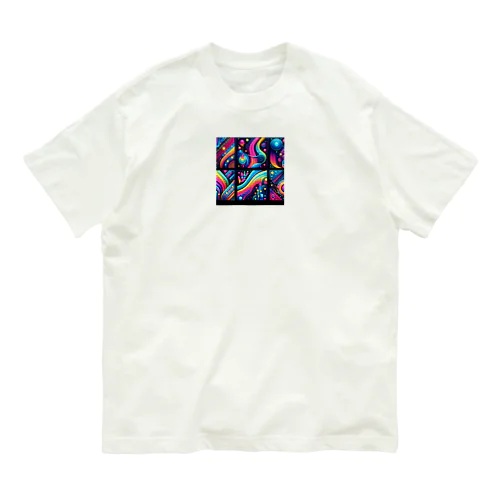 幾何学的なデザイン Organic Cotton T-Shirt