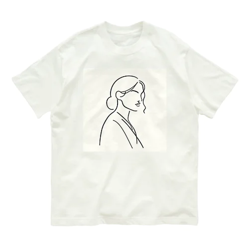 一筆書き風アート3 Organic Cotton T-Shirt