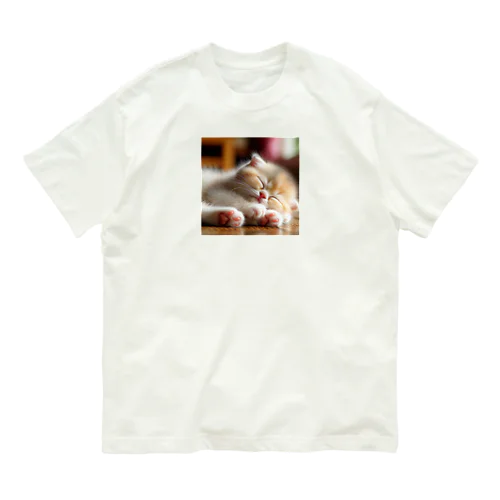 眠るにゃんこシリーズ🐱🐾 Organic Cotton T-Shirt