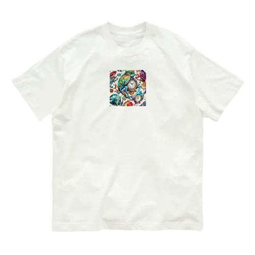 Fantastical　Chameleon オーガニックコットンTシャツ