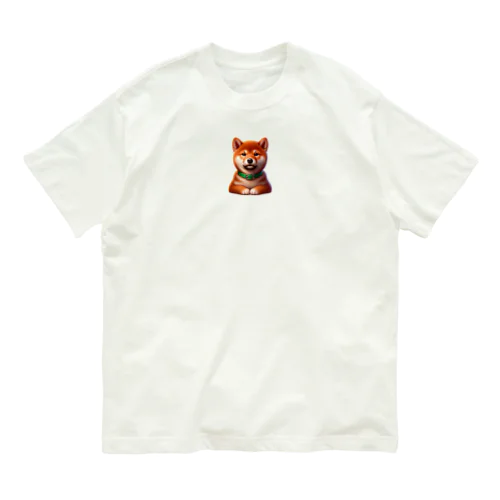 フレンドリーな柴犬 オーガニックコットンTシャツ