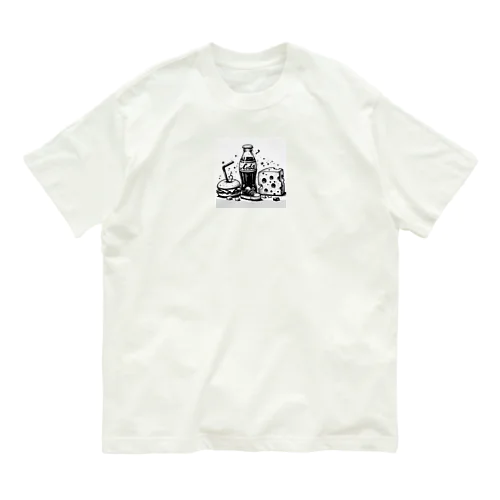 レトロ オーガニックコットンTシャツ