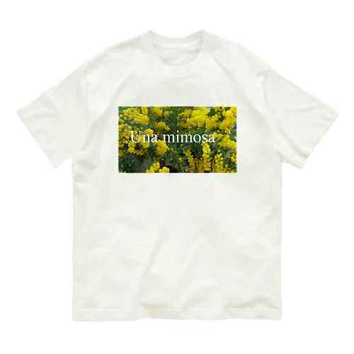 Una mimosa　　　☆ミモザワールド★ オーガニックコットンTシャツ