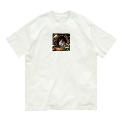 ウサギの住み家 Organic Cotton T-Shirt