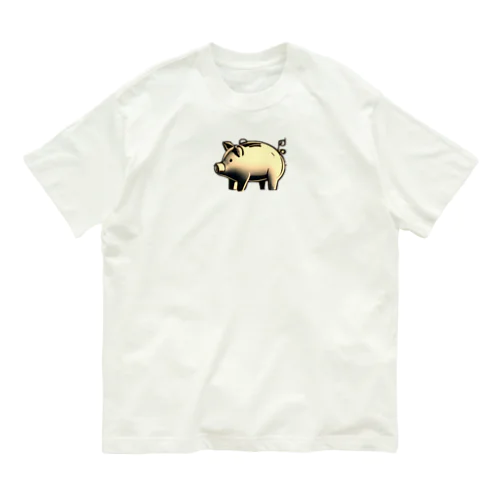 幸せのブタさん🐖💗 -ブロンズ Organic Cotton T-Shirt