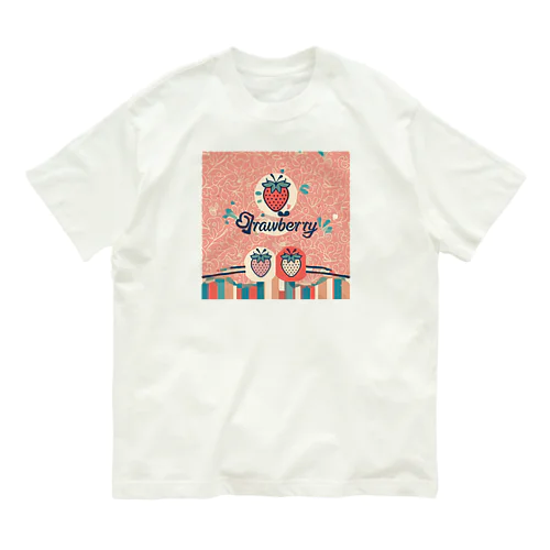 ポップストロベリーの世界 オーガニックコットンTシャツ