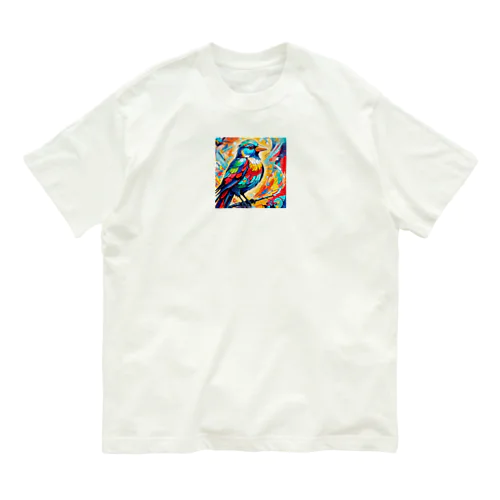 シマエナガ オーガニックコットンTシャツ