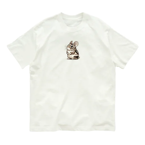 変わった模様のパイドデグーちゃん Organic Cotton T-Shirt