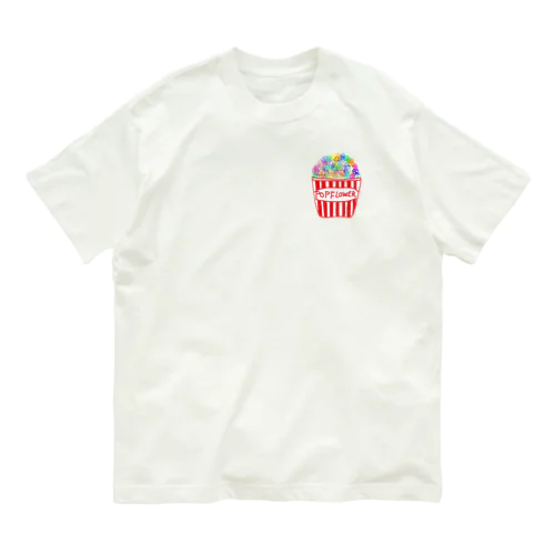 ポップフラワー Organic Cotton T-Shirt