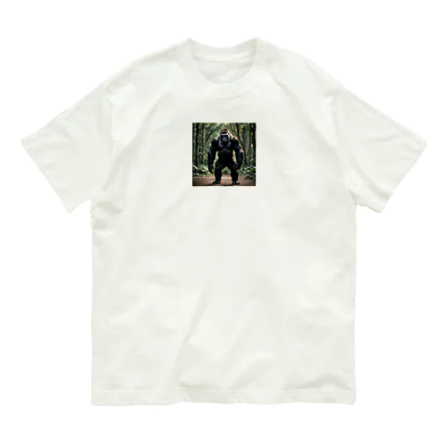 好戦的なゴリラ Organic Cotton T-Shirt