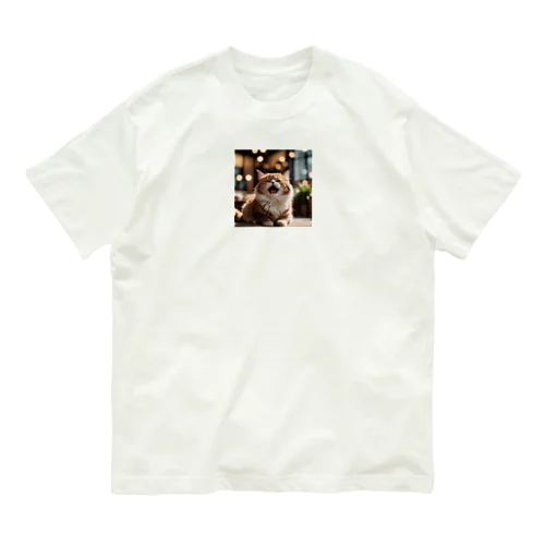 くしゃみをしている猫 Organic Cotton T-Shirt