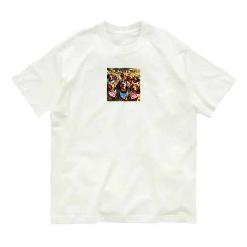 ミニチュアダックスいっぱい！ Organic Cotton T-Shirt