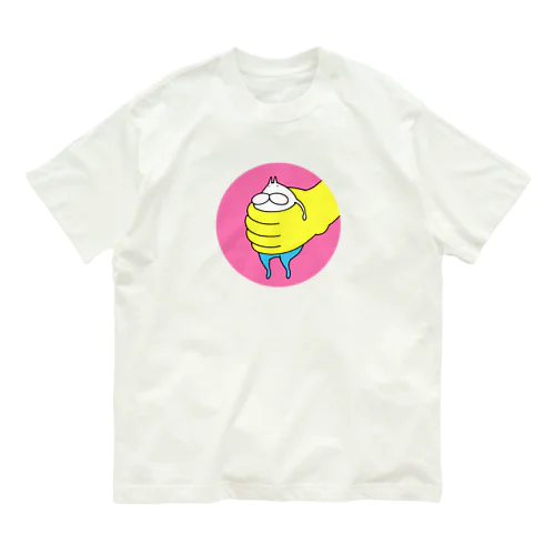 ねこタイツ 絶体絶命 Organic Cotton T-Shirt