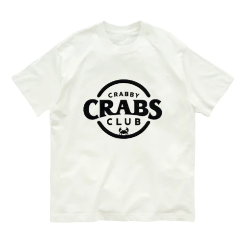 CRABBY CRABS CLUB シンプルロゴ オーガニックコットンTシャツ