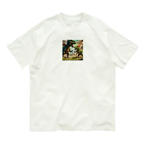 恐竜せんそう Organic Cotton T-Shirt