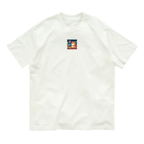 花火と犬 Organic Cotton T-Shirt