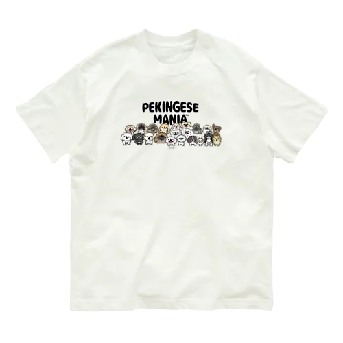 PEKINGESE MANIA オーガニックコットンTシャツ