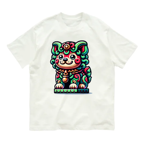 沖縄シーサー　ぷっちょくん Organic Cotton T-Shirt