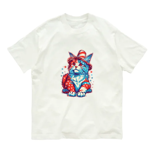 猫LOVEアメリカ　　 Organic Cotton T-Shirt