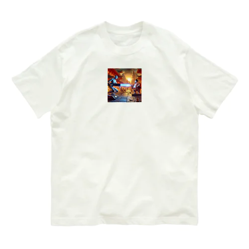 AI対お相撲さん4 オーガニックコットンTシャツ