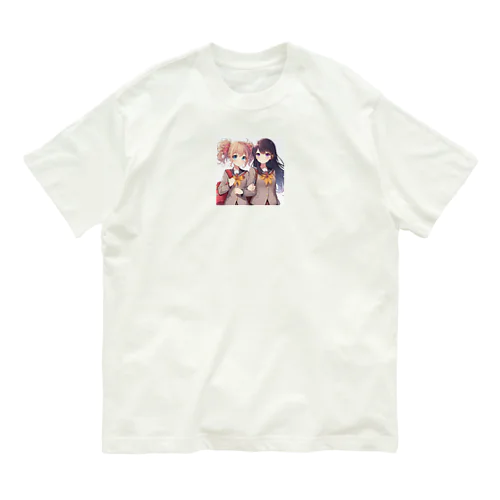 二人とjkたち オーガニックコットンTシャツ