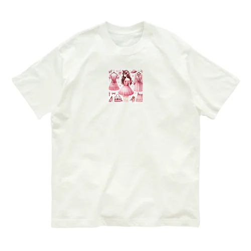 ピンク大好き オーガニックコットンTシャツ