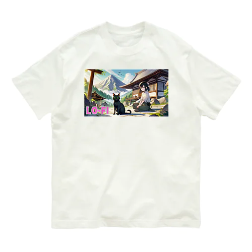 時空の旅猫アルトとミアの山間の寺院 Organic Cotton T-Shirt