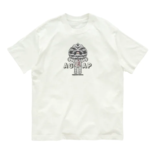 アガp しろくろ オーガニックコットンTシャツ