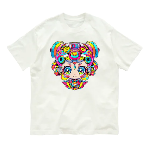 カラフルサイバーパンク少女 Organic Cotton T-Shirt