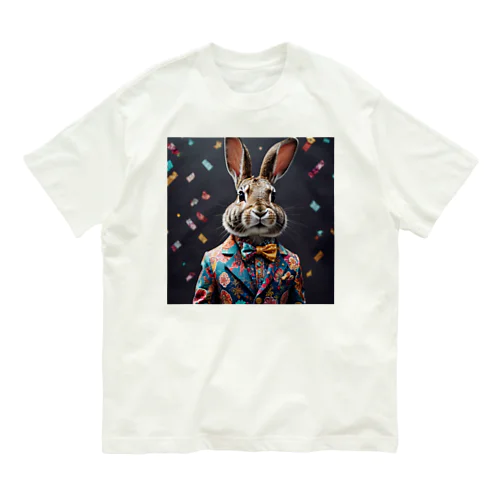 スーツウサギ Organic Cotton T-Shirt