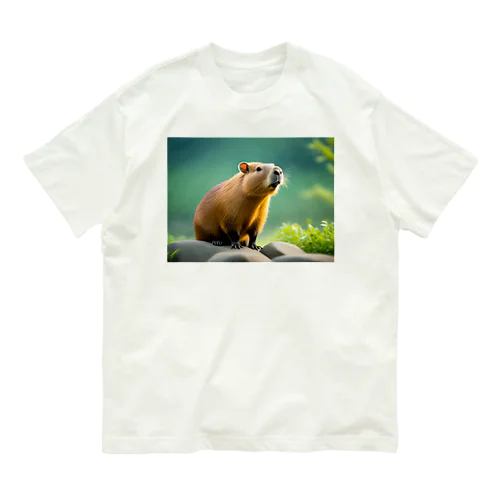 可愛いカピバラ Organic Cotton T-Shirt